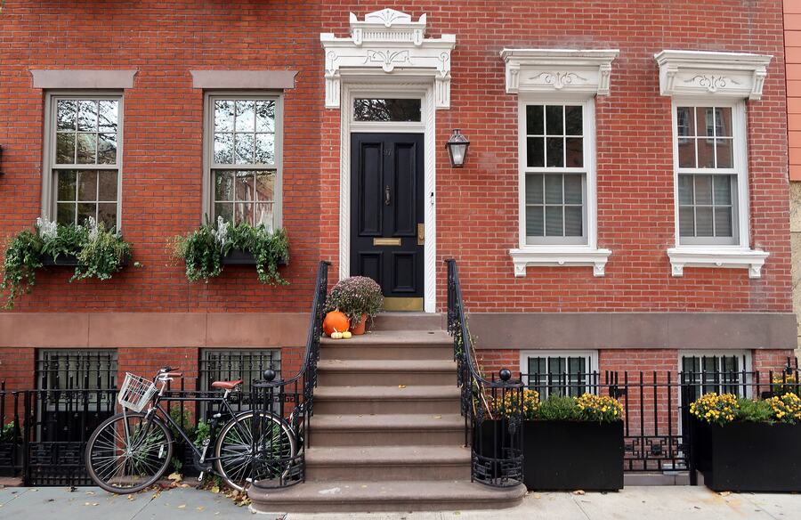 Historic townhouse on Barrow Street, West Village